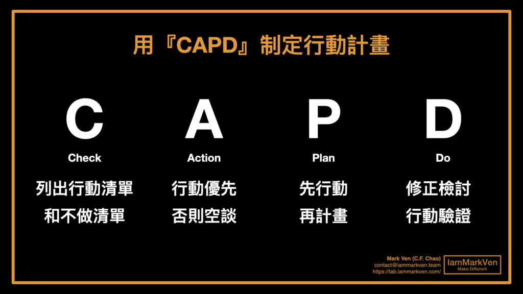 高執行力的關鍵是什麼？最強行動計劃的方法，《最強CAPD法則》讀書實戰分享