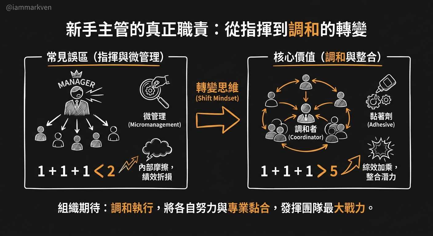 組織看重的不是你的分配力，而是你的整合潛力