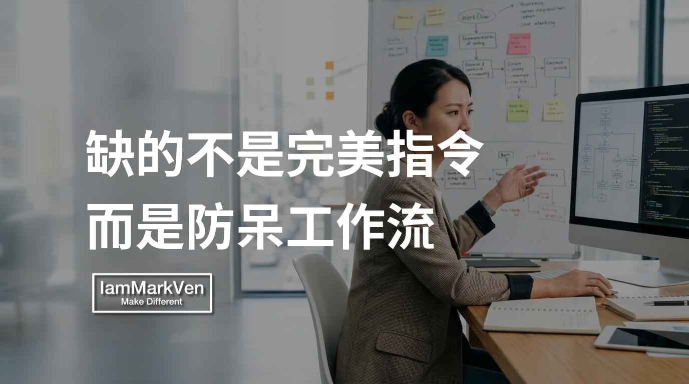 AI 提示詞常失控？其實你缺的不是好指令，而是防呆工作流
