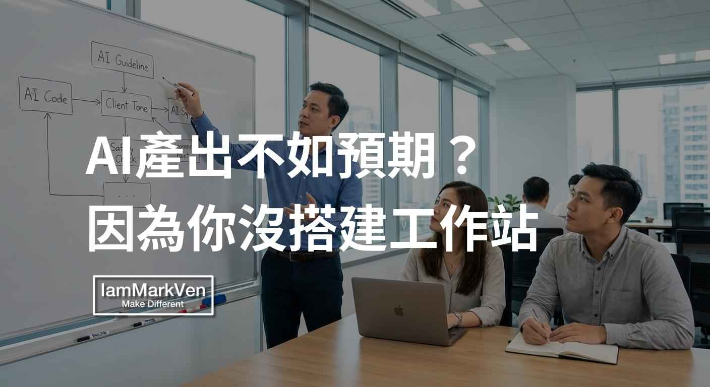 企業導入AI成效不佳？問題不在模型，而是缺乏標準化工作站。